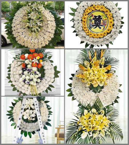 浙江省台州天台县雷峰乡祥益村花圈速递